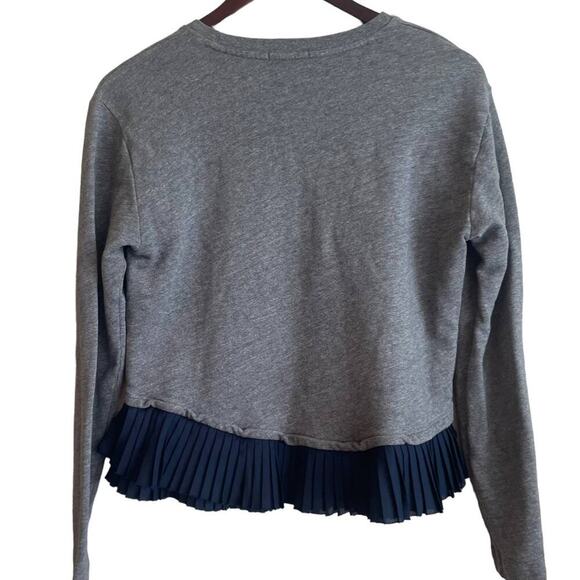J Crew Sweatshirt Women S Gray Multi Media Casual Preppy Academia Relaxed Travel - Picture 3 of 9
